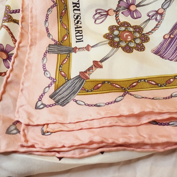Trussardi Silk Scarf Large Square - Picture 16 of 17